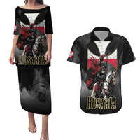 Polish Winged Hussars Couples Matching Puletasi and Hawaiian Shirt Husaria Poland Pride Knight Armor