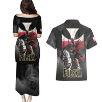 Polish Winged Hussars Couples Matching Puletasi and Hawaiian Shirt Husaria Poland Pride Knight Armor