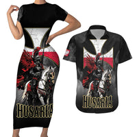 Polish Winged Hussars Couples Matching Short Sleeve Bodycon Dress and Hawaiian Shirt Husaria Poland Pride Knight Armor