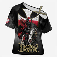 Polish Winged Hussars Cross Shoulder Shirt Husaria Poland Pride Knight Armor