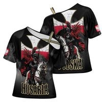Polish Winged Hussars Cross Shoulder Shirt Husaria Poland Pride Knight Armor