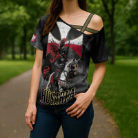 Polish Winged Hussars Cross Shoulder Shirt Husaria Poland Pride Knight Armor