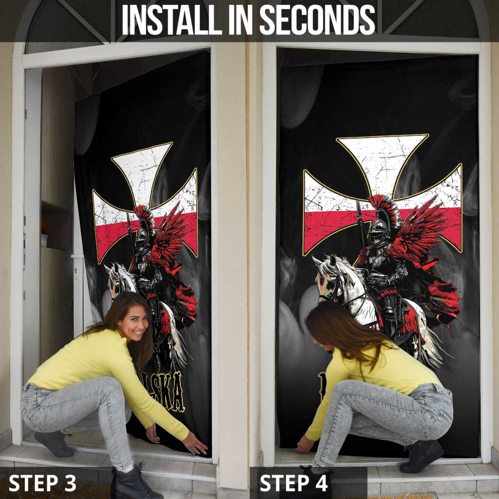 Polish Winged Hussars Door Cover Husaria Poland Pride Knight Armor