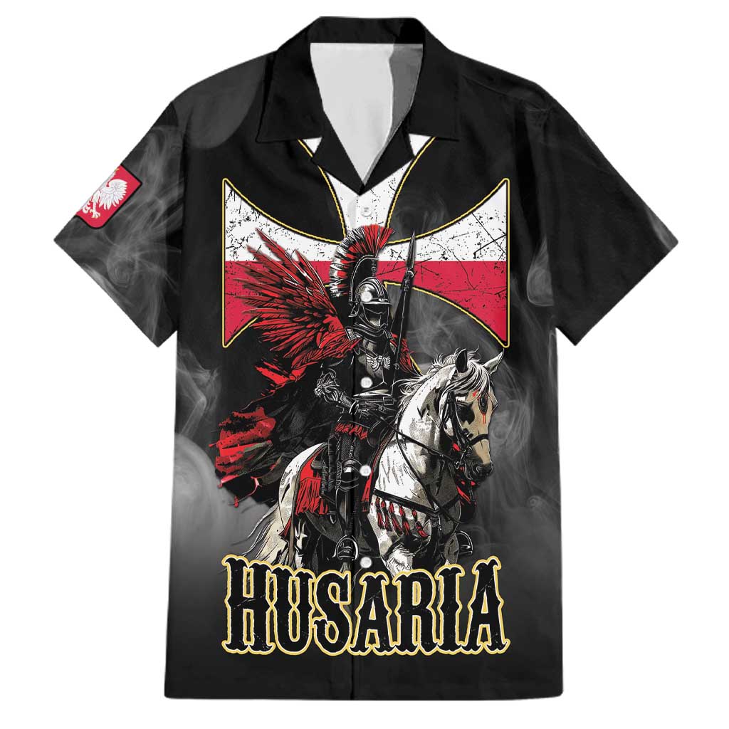 Polish Winged Hussars Family Matching Off The Shoulder Long Sleeve Dress and Hawaiian Shirt Husaria Poland Pride Knight Armor