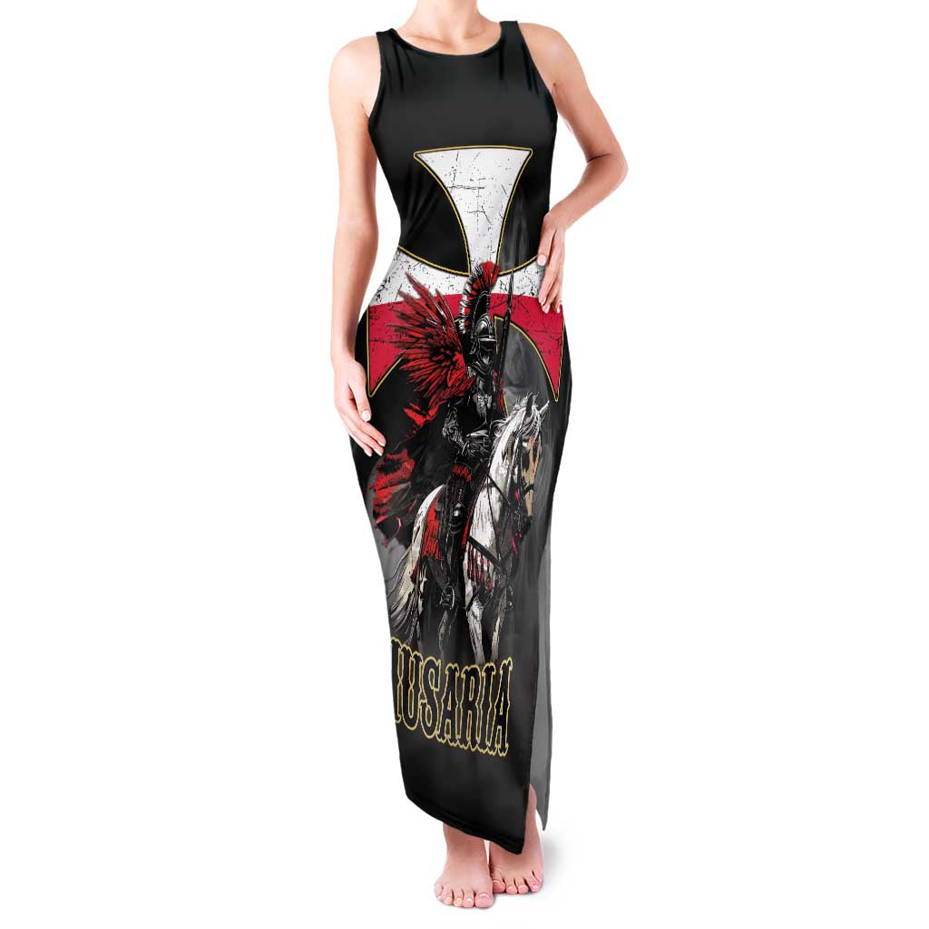 Polish Winged Hussars Family Matching Tank Maxi Dress and Hawaiian Shirt Husaria Poland Pride Knight Armor