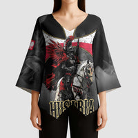 Polish Winged Hussars Kimono Sleeve Blouse Husaria Poland Pride Knight Armor