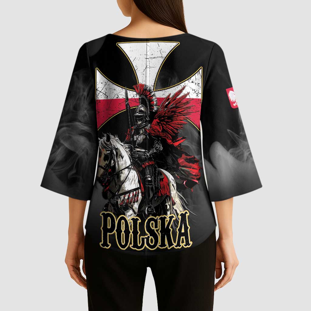 Polish Winged Hussars Kimono Sleeve Blouse Husaria Poland Pride Knight Armor