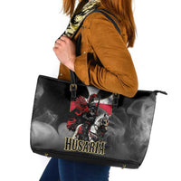 Polish Winged Hussars Leather Tote Bag Husaria Poland Pride Knight Armor