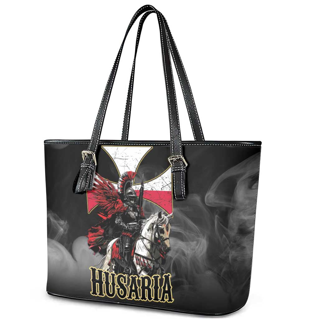 Polish Winged Hussars Leather Tote Bag Husaria Poland Pride Knight Armor