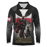 Polish Winged Hussars Long Sleeve Polo Shirt Husaria Poland Pride Knight Armor