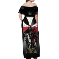Polish Winged Hussars Off Shoulder Maxi Dress Husaria Poland Pride Knight Armor