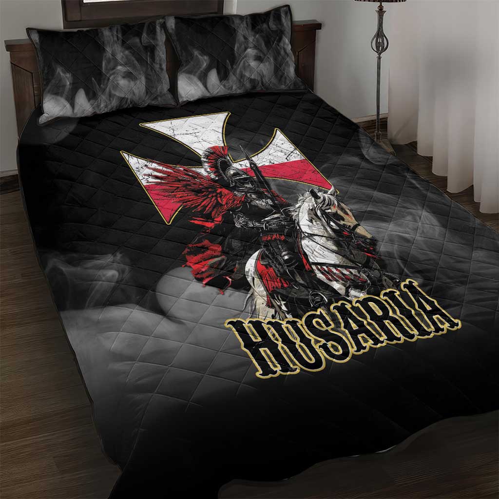 Polish Winged Hussars Quilt Bed Set Husaria Poland Pride Knight Armor
