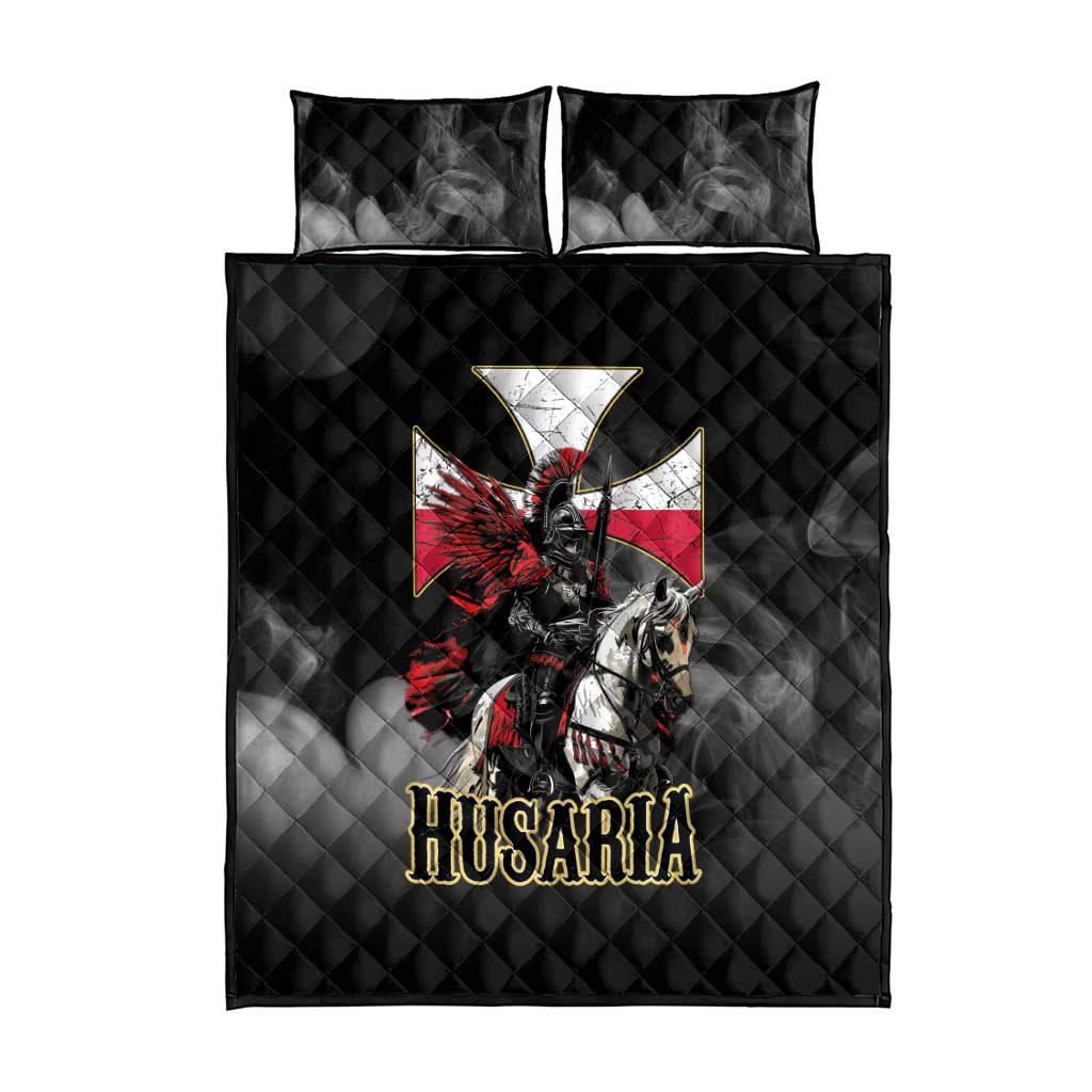Polish Winged Hussars Quilt Bed Set Husaria Poland Pride Knight Armor