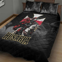 Polish Winged Hussars Quilt Bed Set Husaria Poland Pride Knight Armor