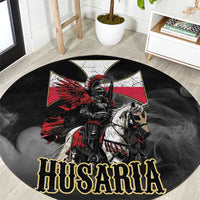 Polish Winged Hussars Round Carpet Husaria Poland Pride Knight Armor