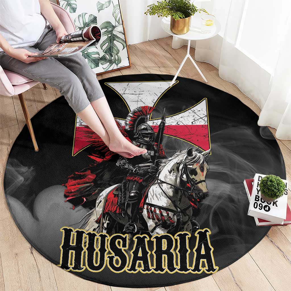 Polish Winged Hussars Round Carpet Husaria Poland Pride Knight Armor