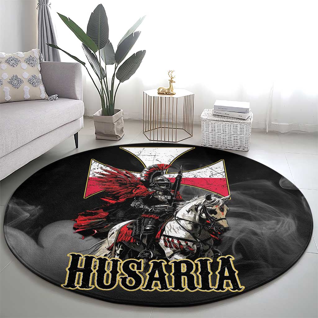 Polish Winged Hussars Round Carpet Husaria Poland Pride Knight Armor