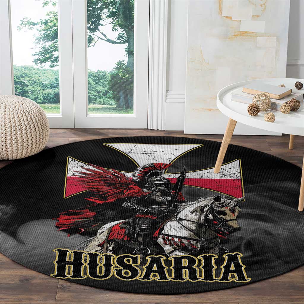 Polish Winged Hussars Round Carpet Husaria Poland Pride Knight Armor