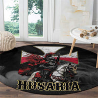 Polish Winged Hussars Round Carpet Husaria Poland Pride Knight Armor