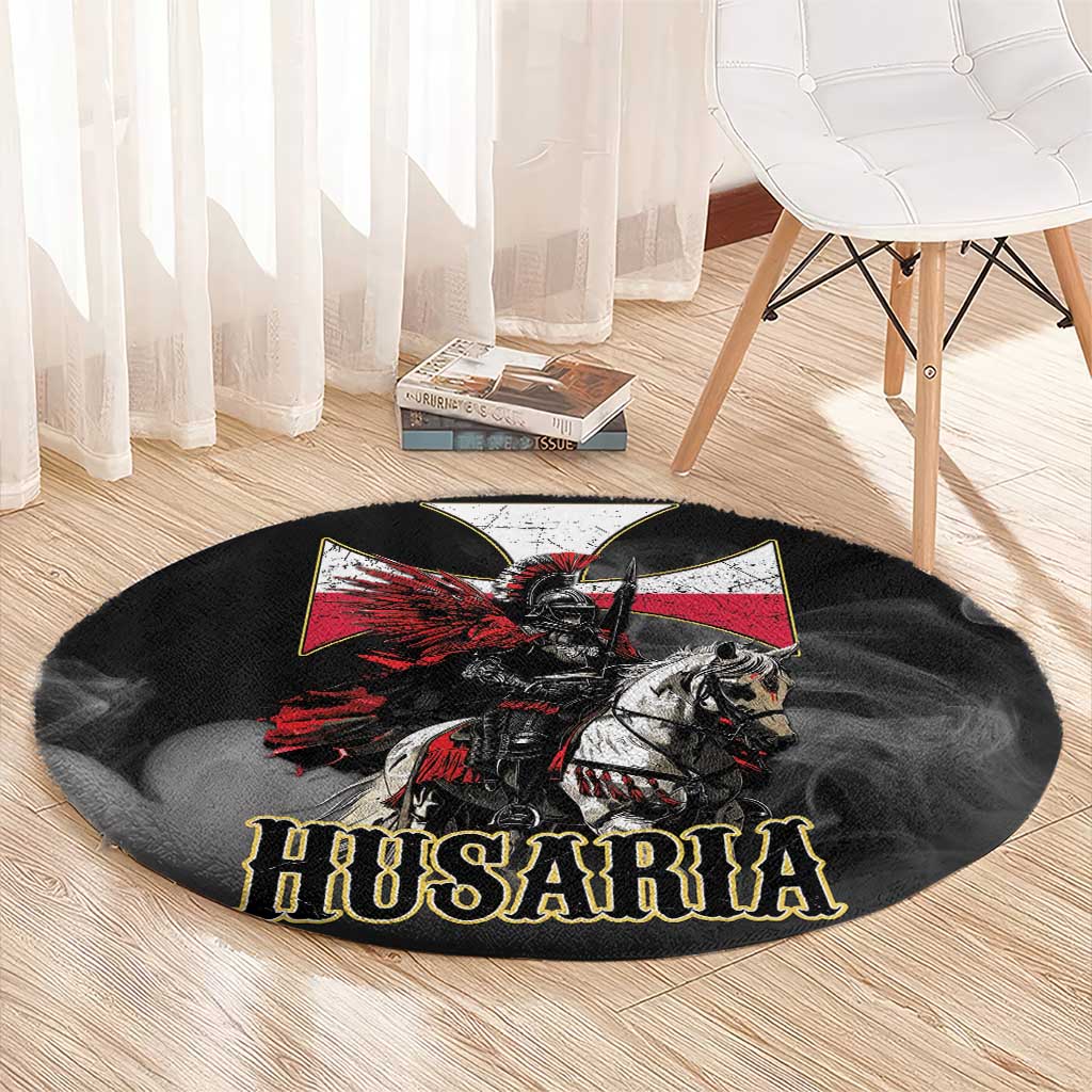 Polish Winged Hussars Round Carpet Husaria Poland Pride Knight Armor