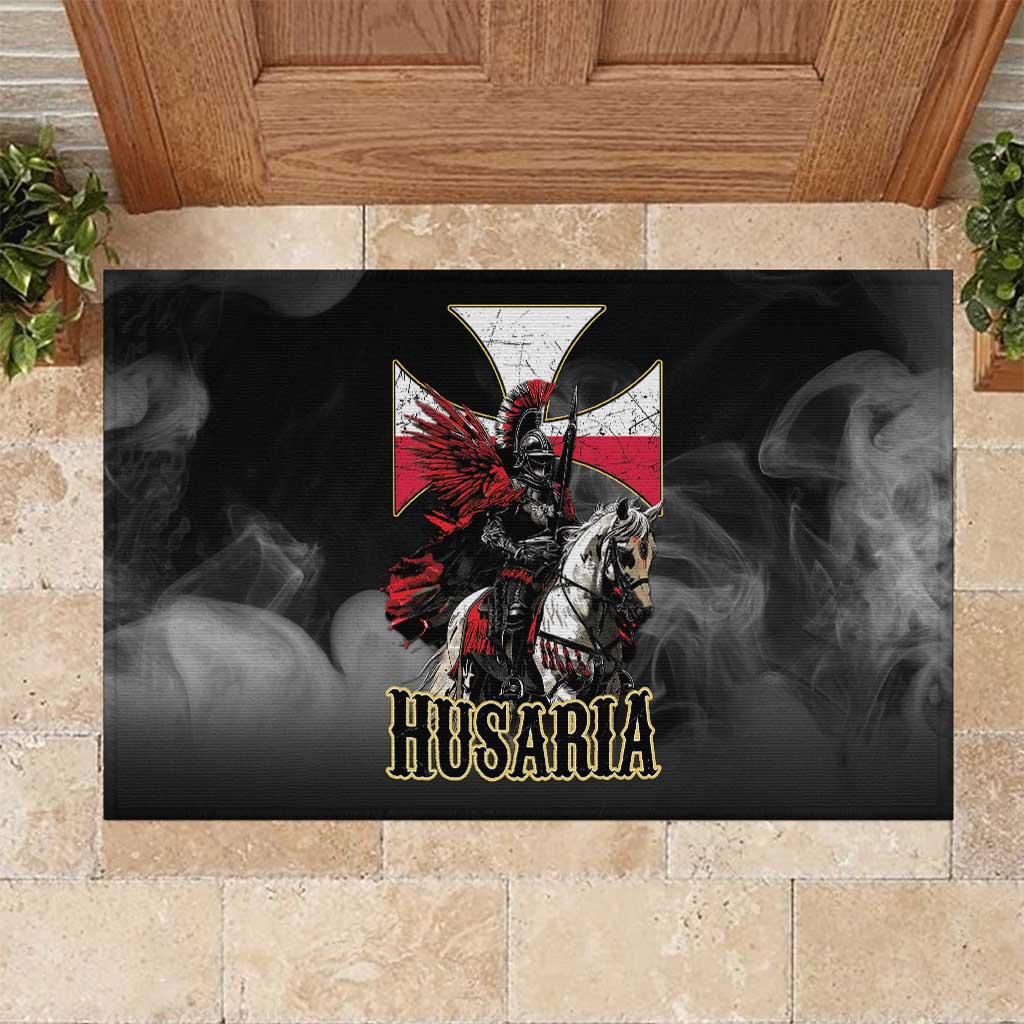 Polish Winged Hussars Rubber Doormat Husaria Poland Pride Knight Armor