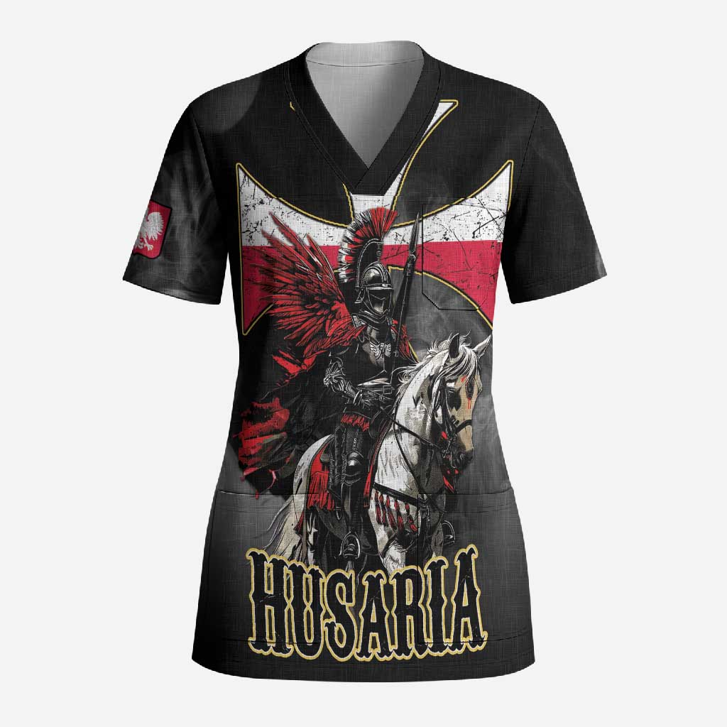 Polish Winged Hussars Scrub Top Husaria Poland Pride Knight Armor
