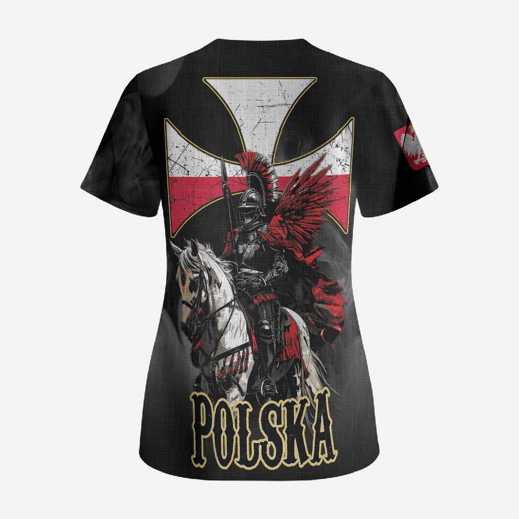 Polish Winged Hussars Scrub Top Husaria Poland Pride Knight Armor