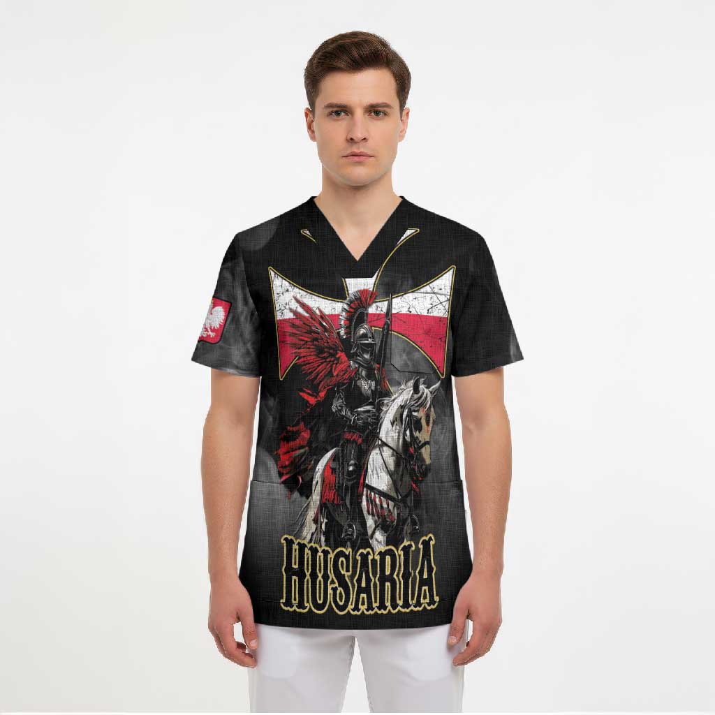 Polish Winged Hussars Scrub Top Husaria Poland Pride Knight Armor