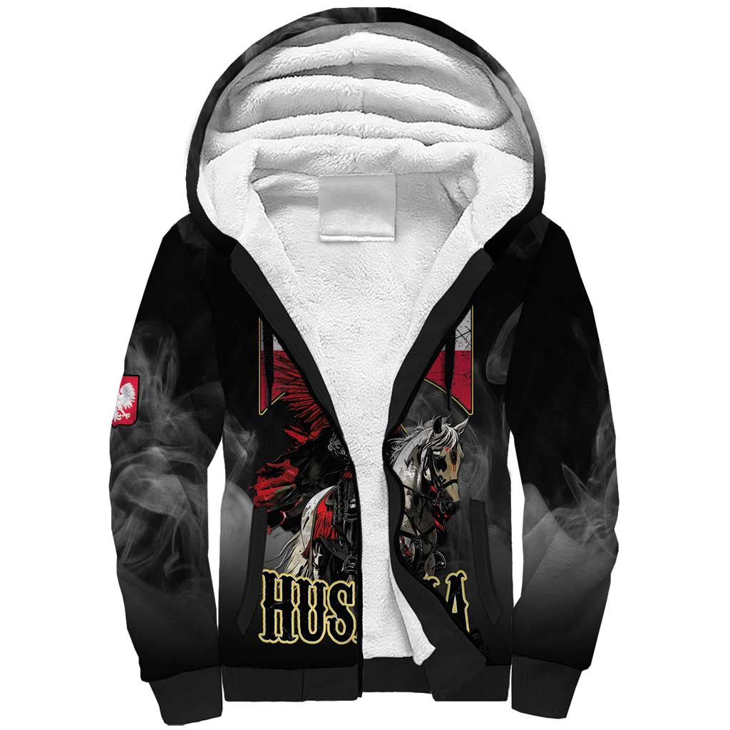 Polish Winged Hussars Sherpa Hoodie Husaria Poland Pride Knight Armor