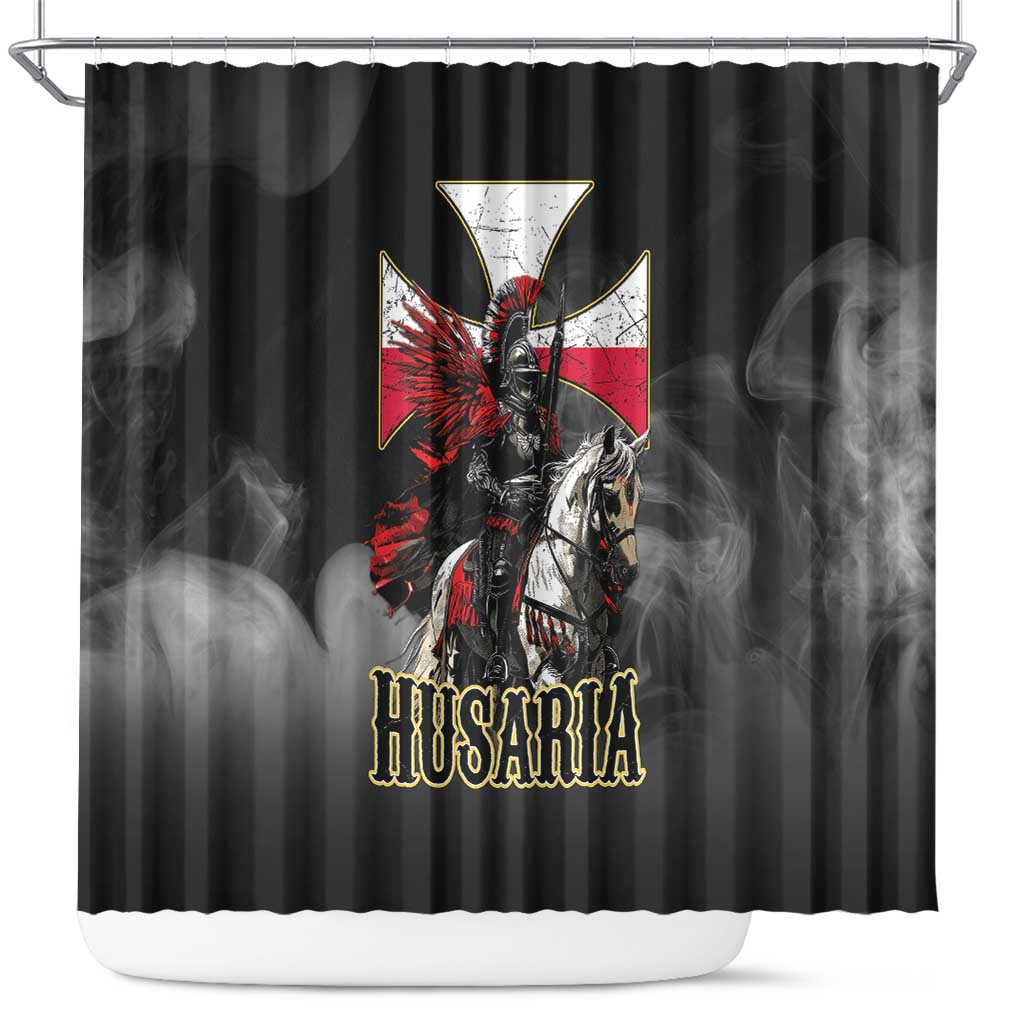 Polish Winged Hussars Shower Curtain Husaria Poland Pride Knight Armor