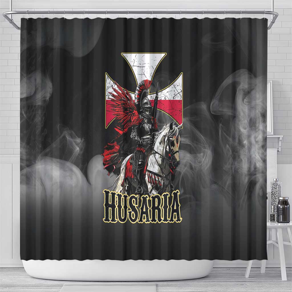 Polish Winged Hussars Shower Curtain Husaria Poland Pride Knight Armor