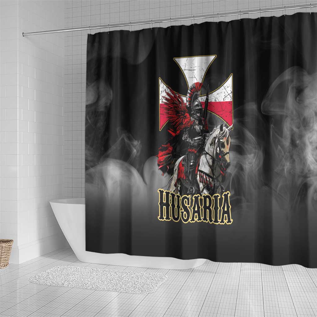 Polish Winged Hussars Shower Curtain Husaria Poland Pride Knight Armor