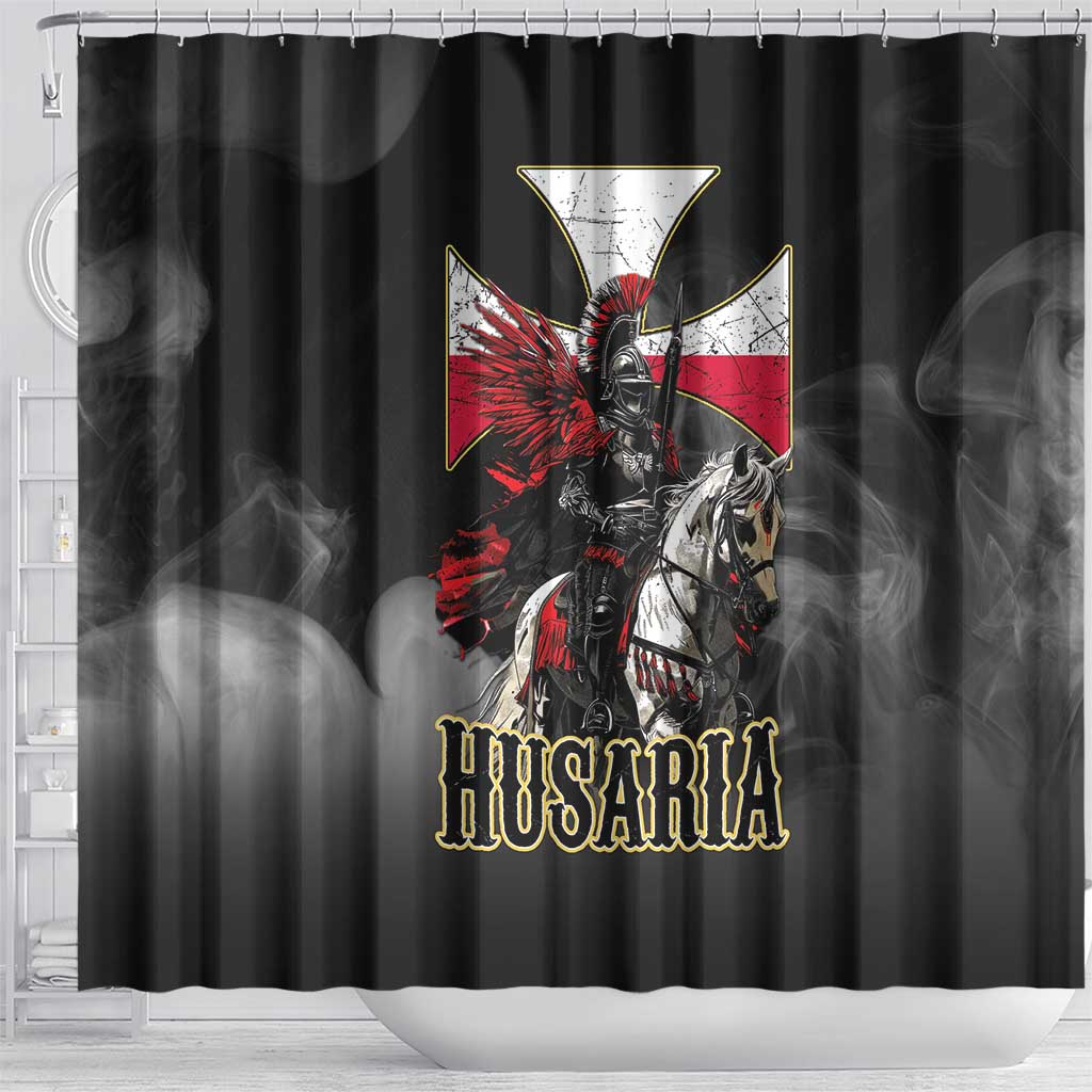 Polish Winged Hussars Shower Curtain Husaria Poland Pride Knight Armor