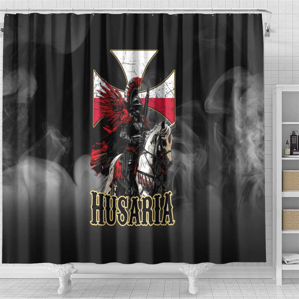 Polish Winged Hussars Shower Curtain Husaria Poland Pride Knight Armor