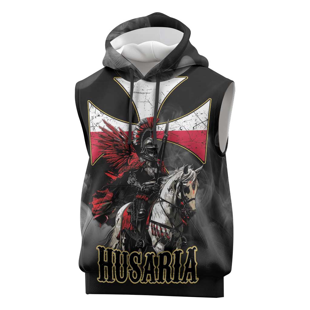 Polish Winged Hussars Sleeveless Hoodie Husaria Poland Pride Knight Armor