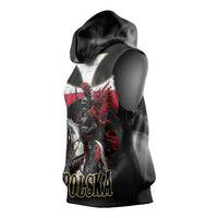 Polish Winged Hussars Sleeveless Hoodie Husaria Poland Pride Knight Armor