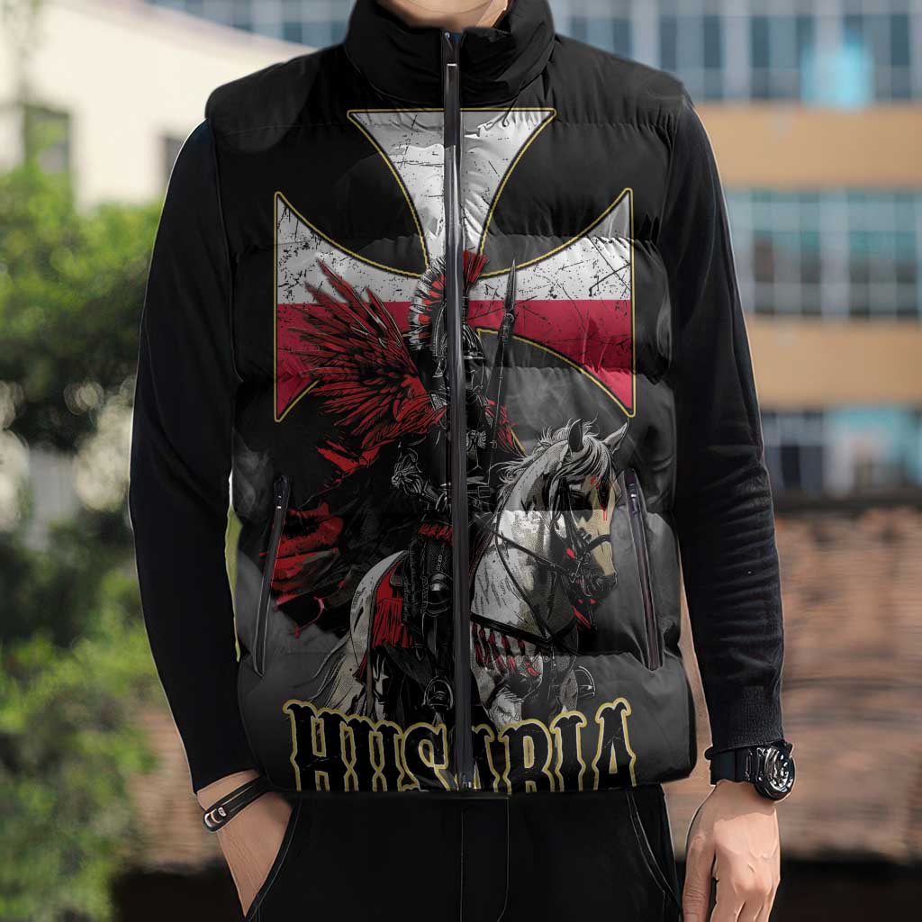 Polish Winged Hussars Sleeveless Puffer Jacket Husaria Poland Pride Knight Armor