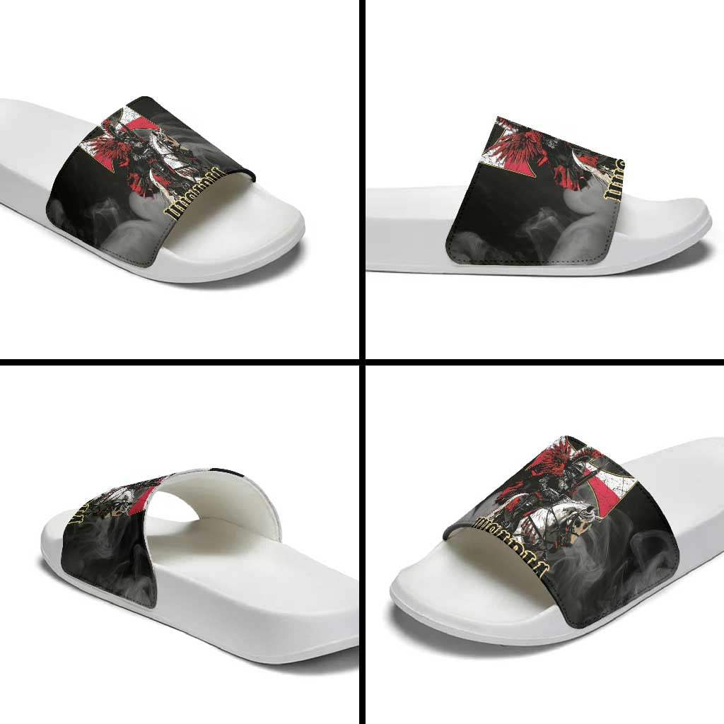 Polish Winged Hussars Slide Sandals Husaria Poland Pride Knight Armor