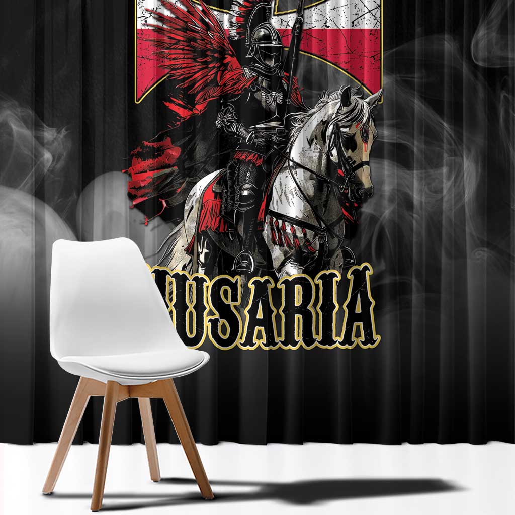 Polish Winged Hussars Window Curtain Husaria Poland Pride Knight Armor