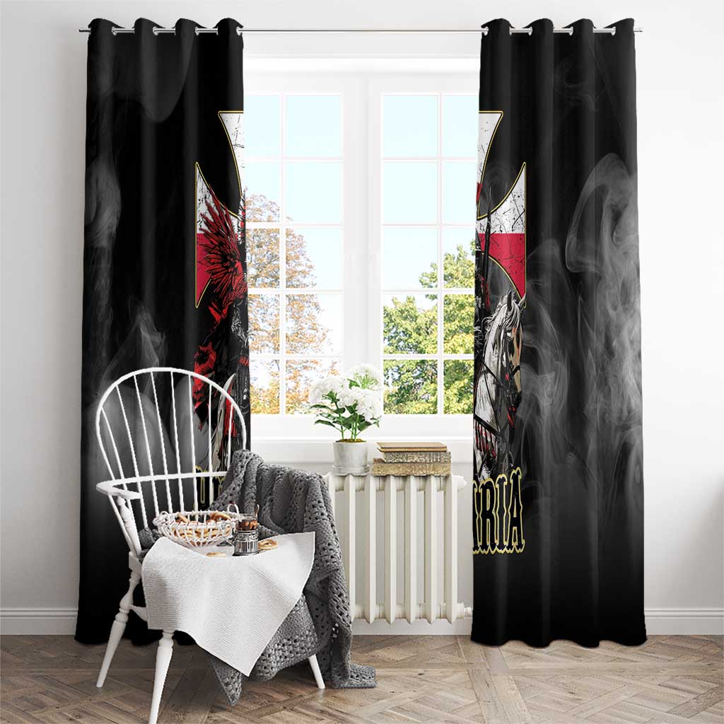 Polish Winged Hussars Window Curtain Husaria Poland Pride Knight Armor