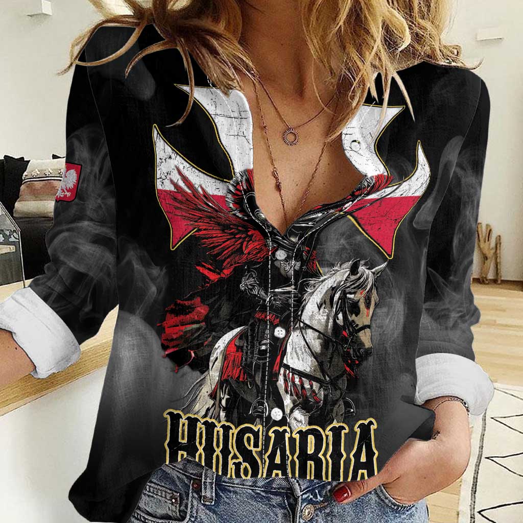 Polish Winged Hussars Women Casual Shirt Husaria Poland Pride Knight Armor
