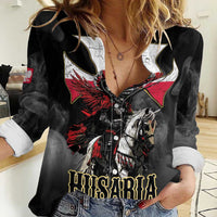 Polish Winged Hussars Women Casual Shirt Husaria Poland Pride Knight Armor