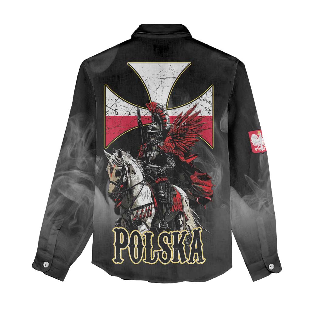 Polish Winged Hussars Women Casual Shirt Husaria Poland Pride Knight Armor
