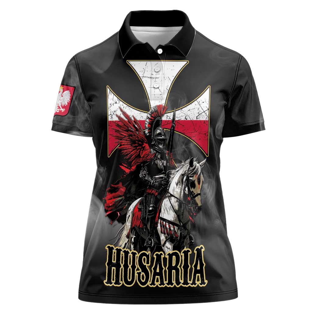 Polish Winged Hussars Women Polo Shirt Husaria Poland Pride Knight Armor