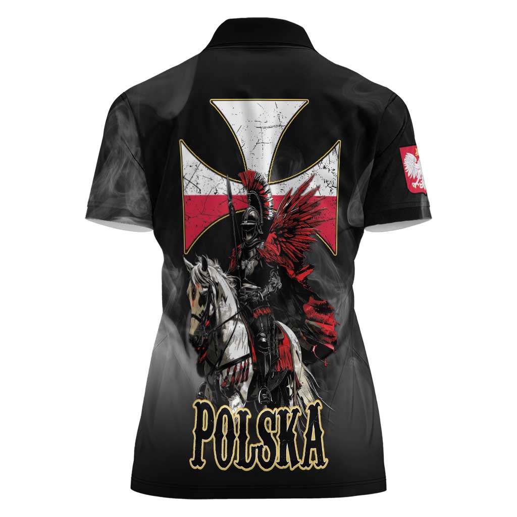 Polish Winged Hussars Women Polo Shirt Husaria Poland Pride Knight Armor