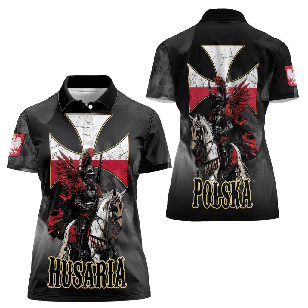 Polish Winged Hussars Women Polo Shirt Husaria Poland Pride Knight Armor