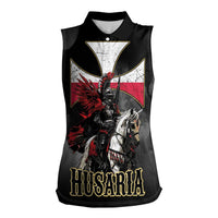 Polish Winged Hussars Women Sleeveless Polo Shirt Husaria Poland Pride Knight Armor