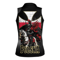 Polish Winged Hussars Women Sleeveless Polo Shirt Husaria Poland Pride Knight Armor
