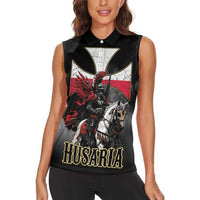Polish Winged Hussars Women Sleeveless Polo Shirt Husaria Poland Pride Knight Armor