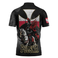 Polish Winged Hussars Zipper Polo Shirt Husaria Poland Pride Knight Armor